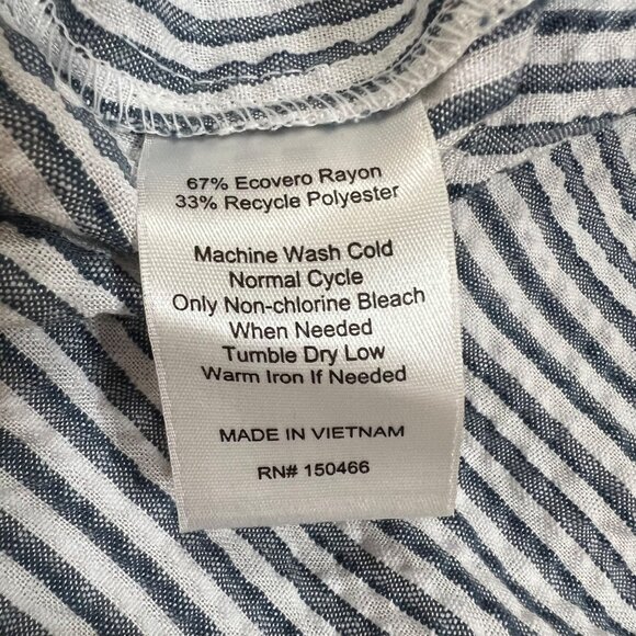 Market & Spruce Striped Maxi Sun Dress Blue White Size 2X NWT - Picture 11 of 11